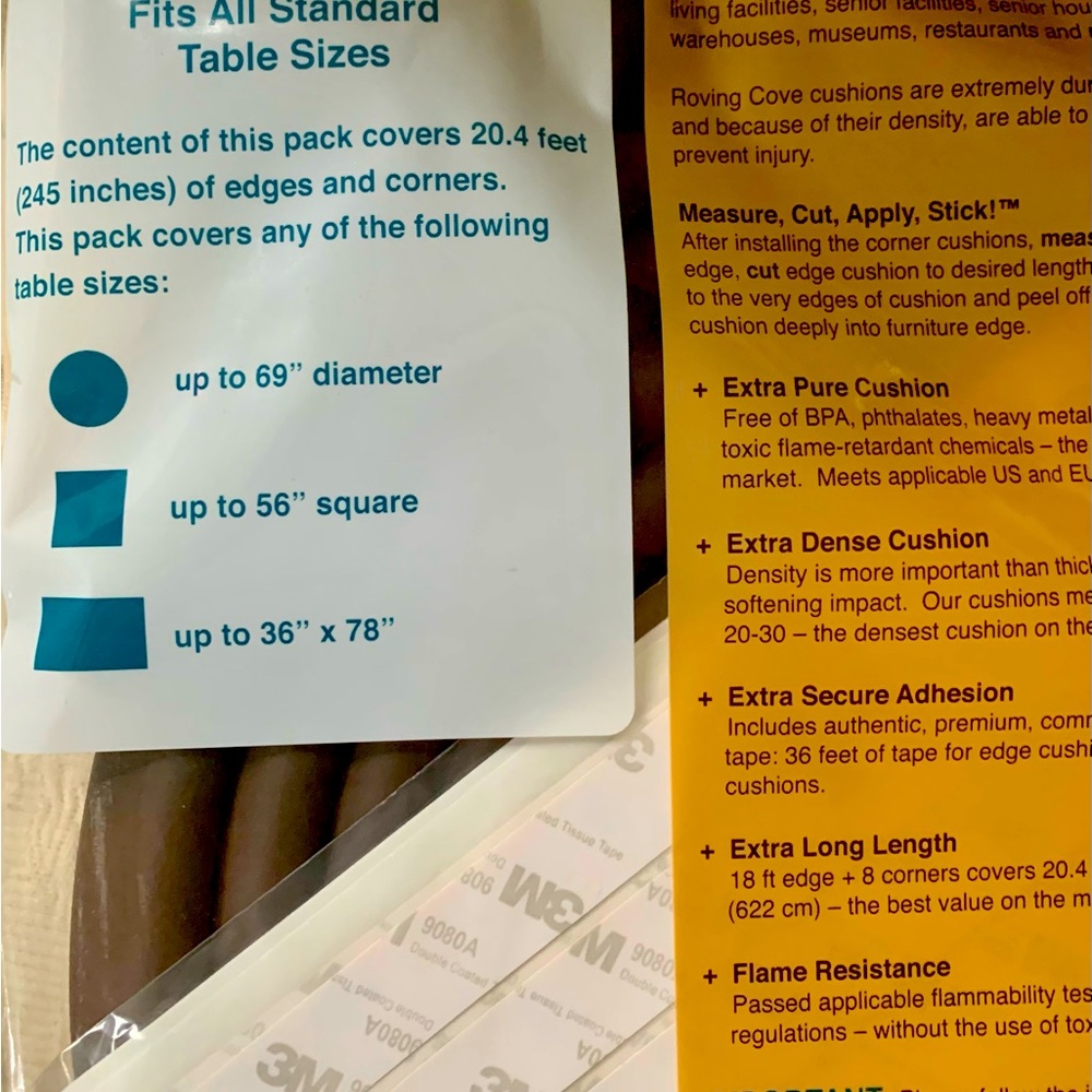 ↘️🚼 Edge Protector Roving Cove Table/Furniture Edge & Corner Protector - Picture 4 of 7